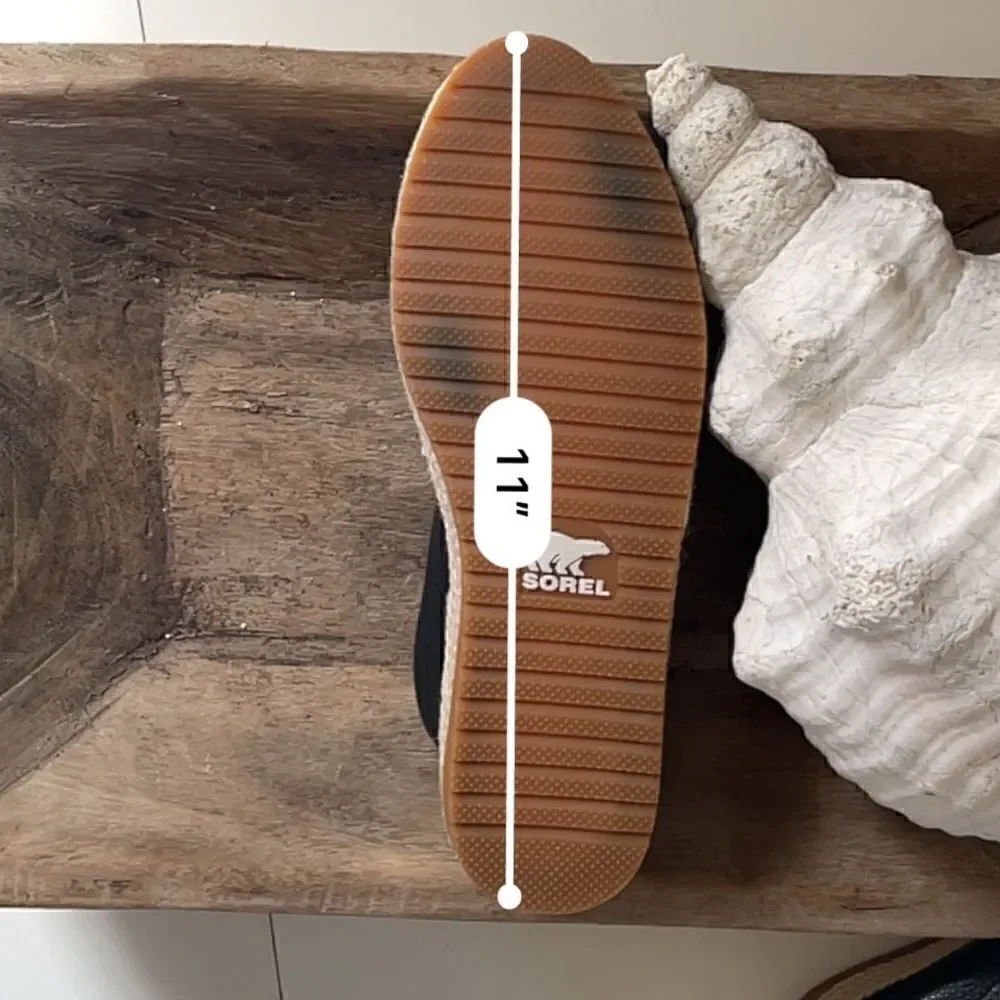 NWT Sorel Ella Leather Slip On Espadrilles Shoes